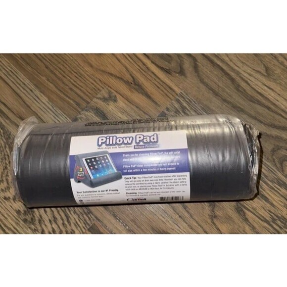 Pillow Pad Gray Deluxe Premium Multi-Angle Soft Tablet Stand NEW SEALED Mem Foam - Picture 7 of 12